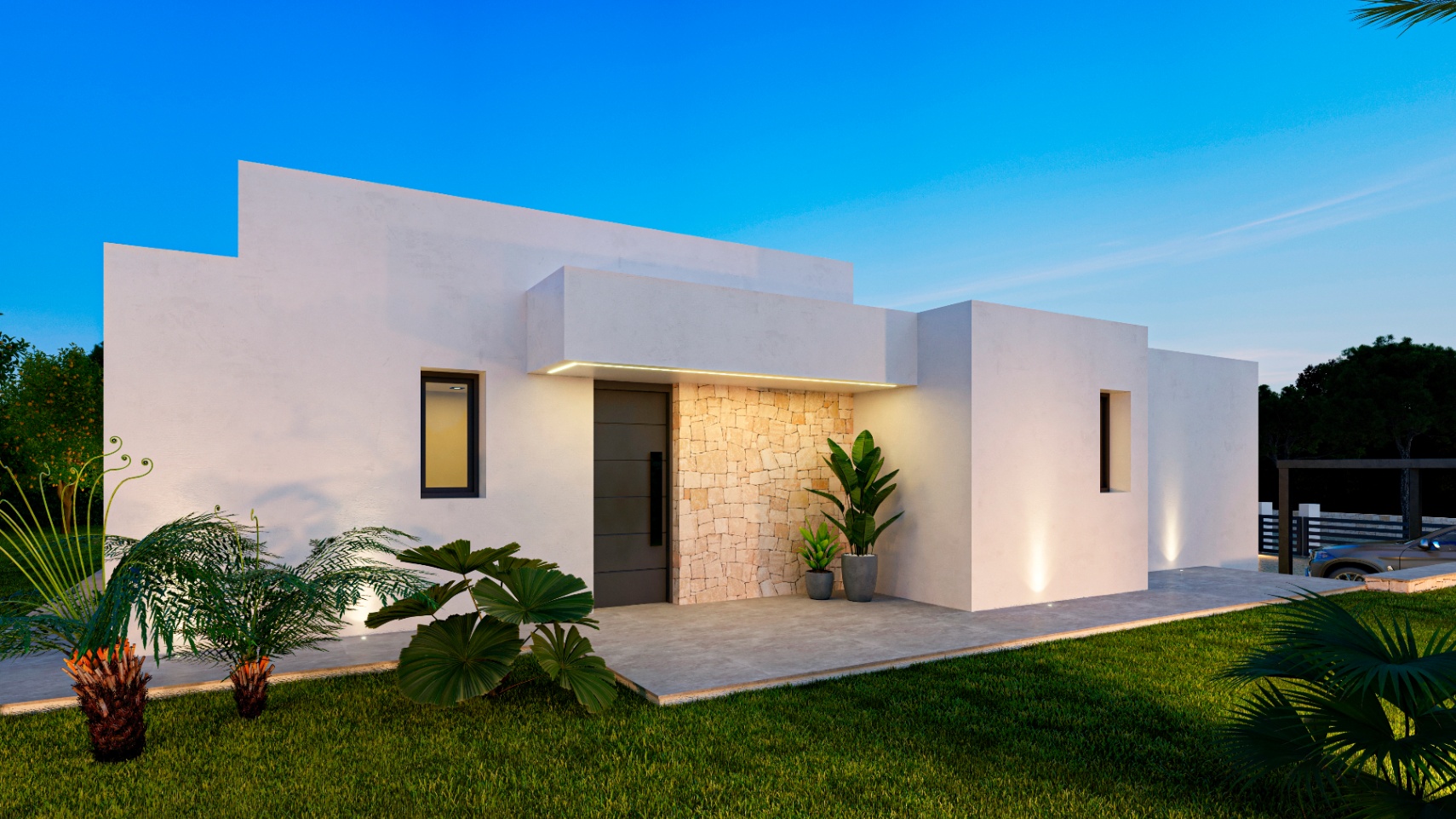 Villa de nueva construcción en tranquila zona residencial en Javea