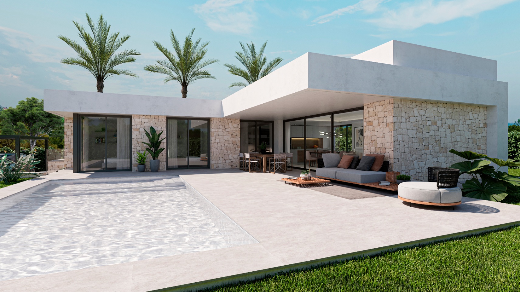 Villa de nueva construcción en tranquila zona residencial en Javea