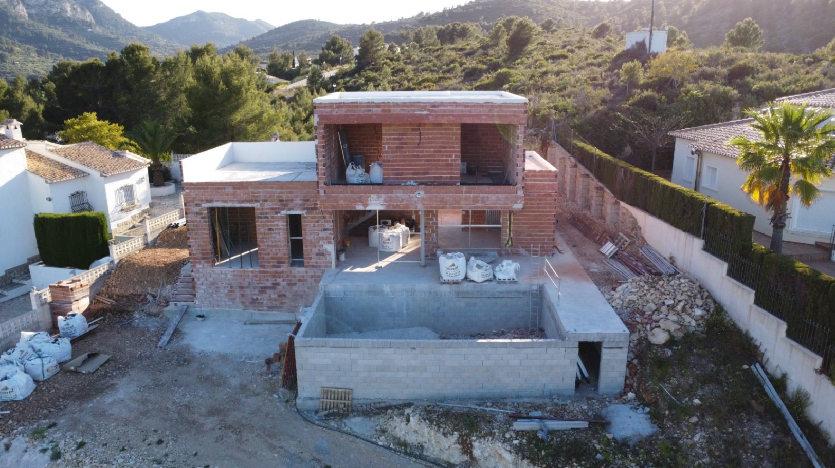 Belle villa à Monte Solana/Pedreguer sur le point d’être achevée